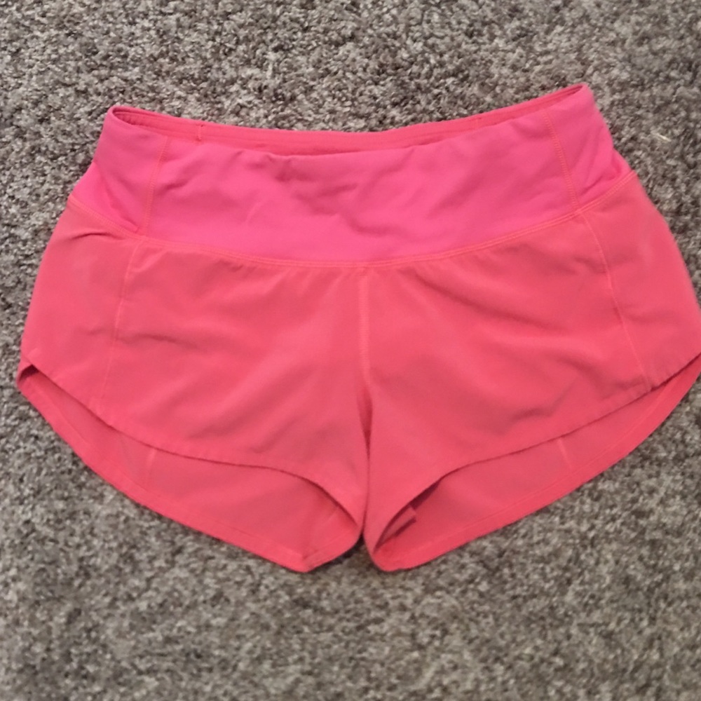 Pink Lululemon Speed Short